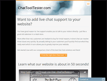 Tablet Screenshot of chattooltester.com